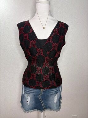 Frederick’s of Hollywood Lace Tank Top